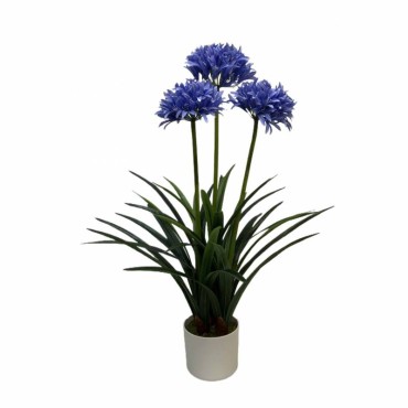 Artificial Agapanthus w 3 Flowers In Pot 80cm