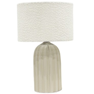 Elan Table Lamp Boucle Shade 37cm