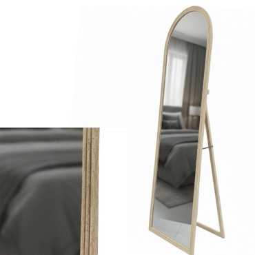Elm Travertine Look Cheval Mirror 170cm