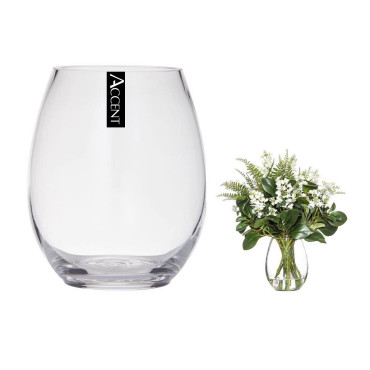 bulk 4 Glass Barrel Vase Flower 26cm