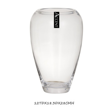 bulk 4 Roselle Glass Vase 28cm
