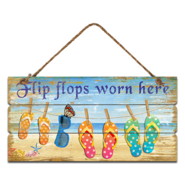 Rope Hanging Sign Mdf Paper Finish