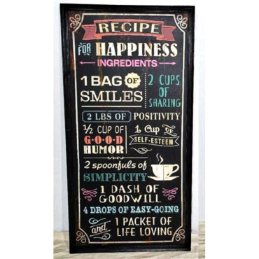 Menu Recipe Wall Art 97cm