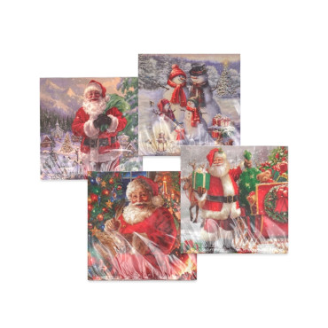 bulk 960 Xmas Santa Napkin Serviette Dining Luncheon 33cm