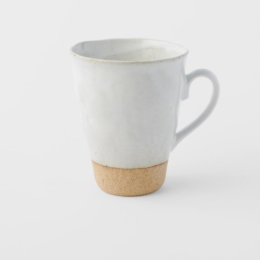 Wave Mug 270ml White & Bisque Glaze