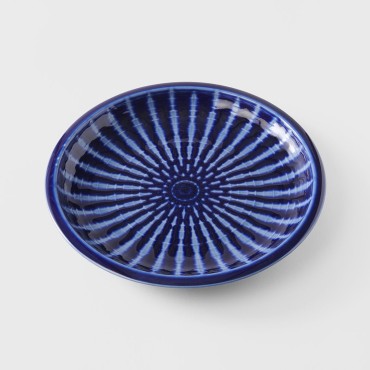 Dinner Plate 26cm Cobalt Rays Glaze