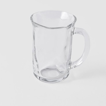 Glass Mug 300ml Free Form